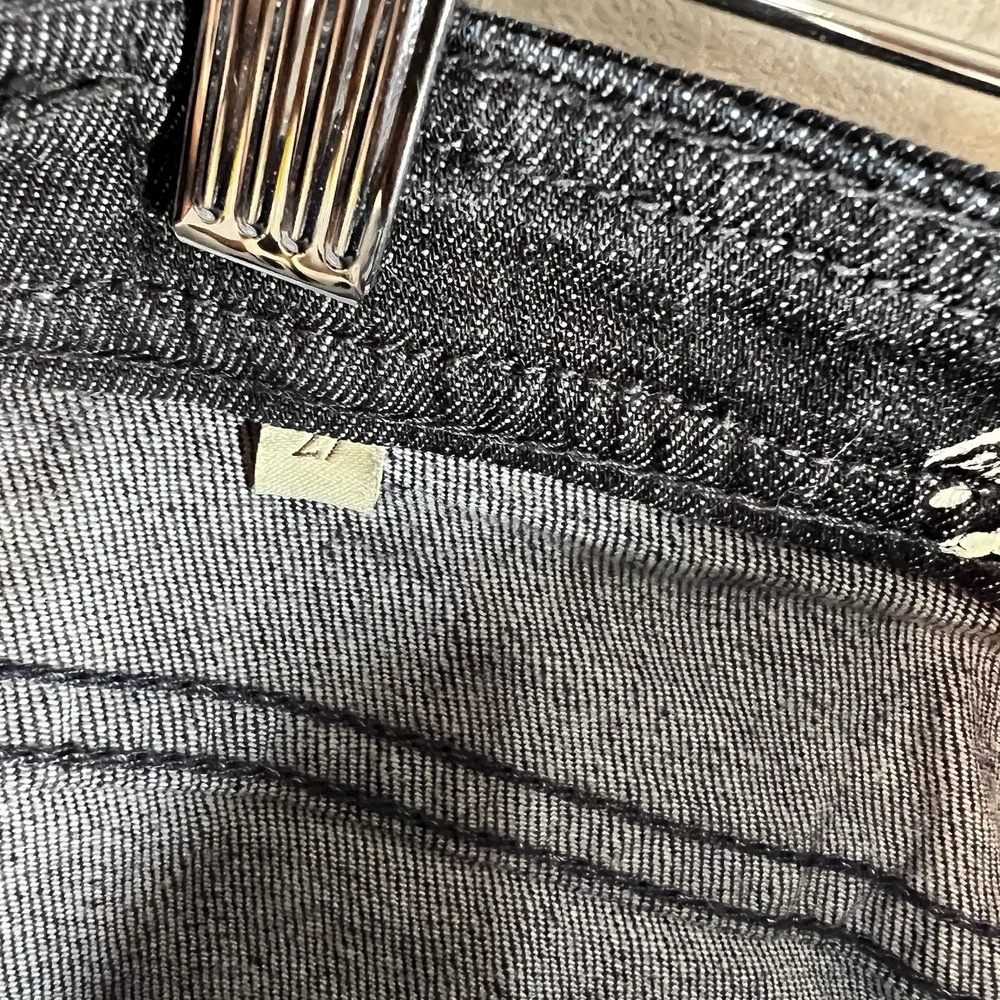 Juicy Couture Flare Jeans Womens 27 Dark Wash Low Rise Stretch Retro Y2K USA - Picture 7 of 11